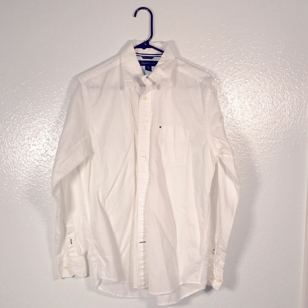 White Tommy Hilfiger Button Down